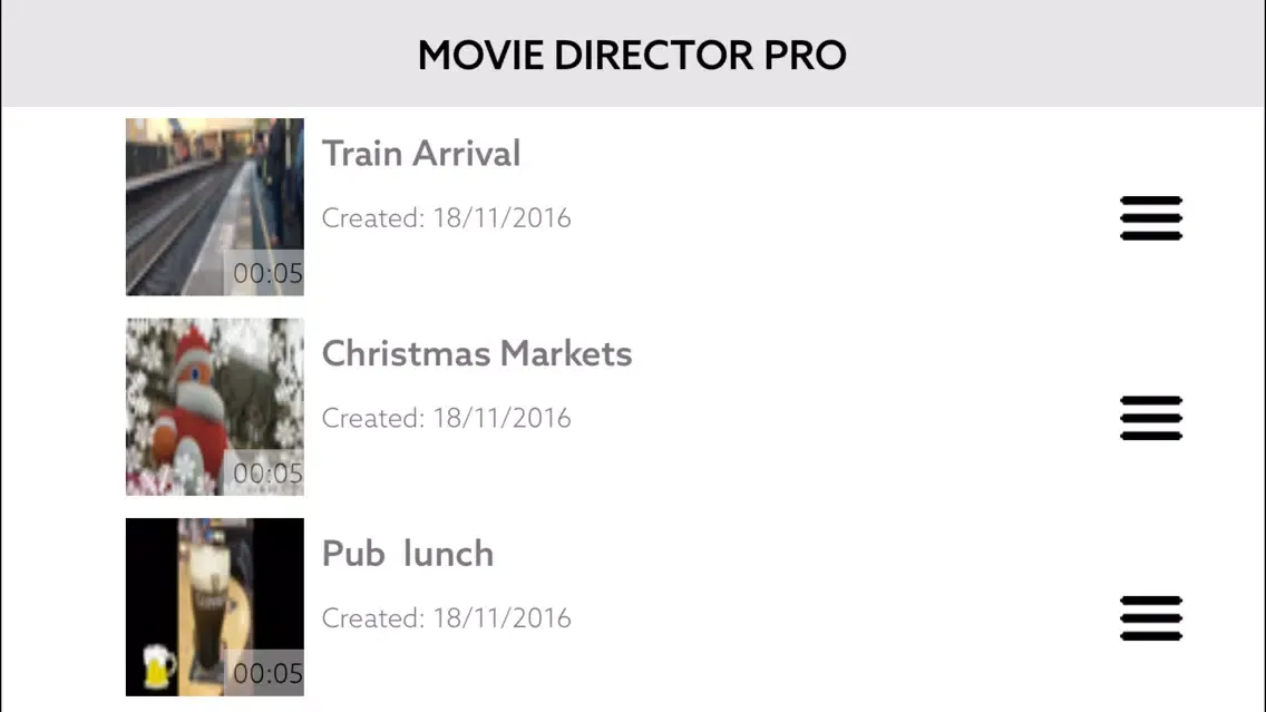 Movie Director Pro スクリーンショット