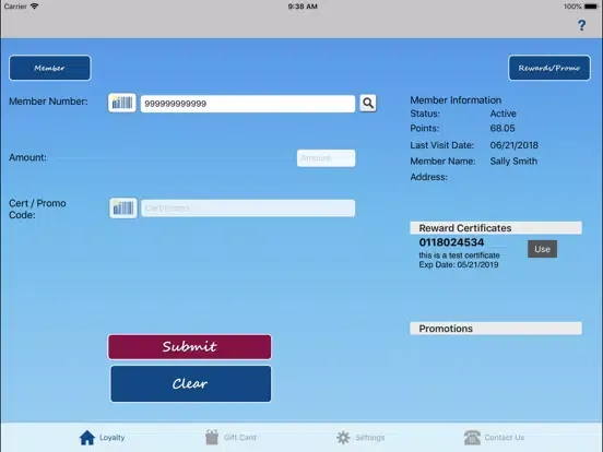 Data EZLink iPad  سکرین شاٹس