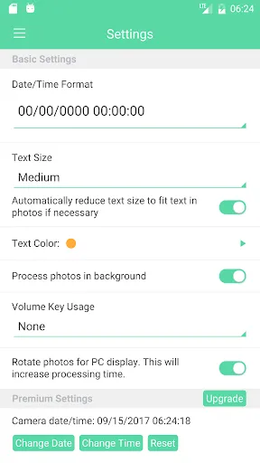 Ảnh chụp màn hình của Camera Timestamp Pro