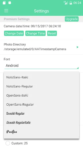 Ảnh chụp màn hình của Camera Timestamp Pro