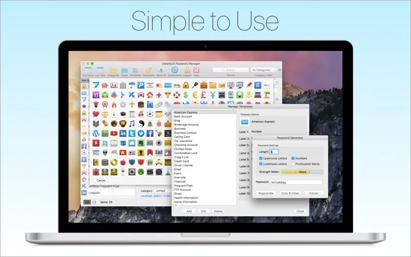 Скриншоты Password Manager Data Vault