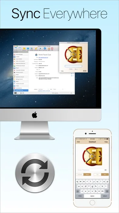 Capturas de tela do Password Manager Data Vault