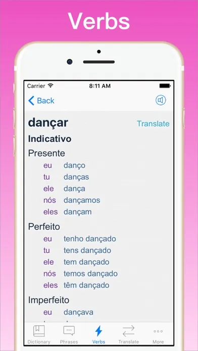 Portuguese Translator + स्क्रीनशॉट