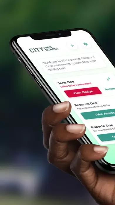 SafeReturn - Health Screening Screenshots