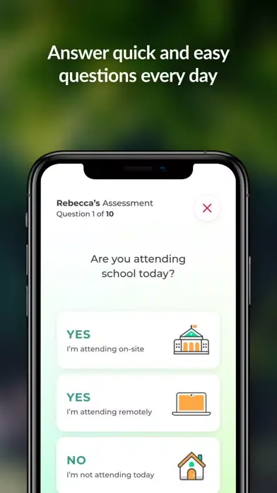 SafeReturn - Health Screening Screenshots