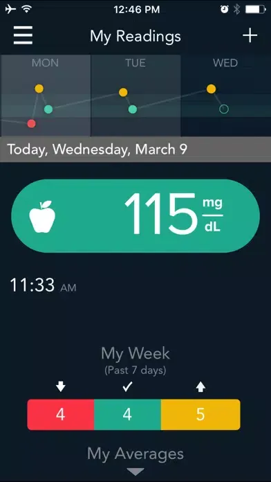Screenshot di CONTOUR DIABETES app (IN)