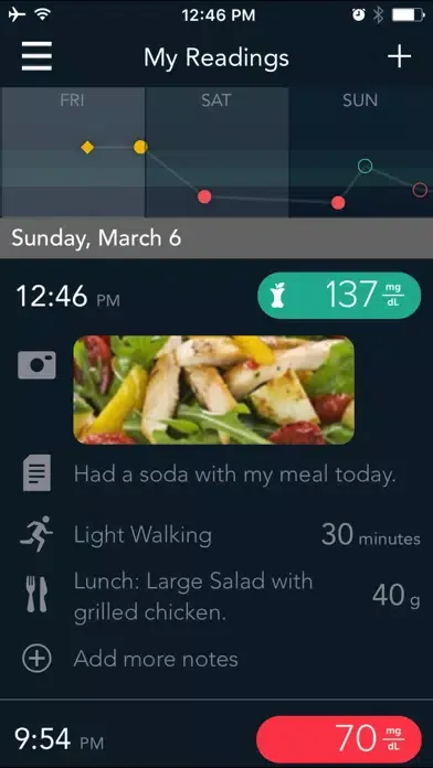 Screenshot di CONTOUR DIABETES app (IN)