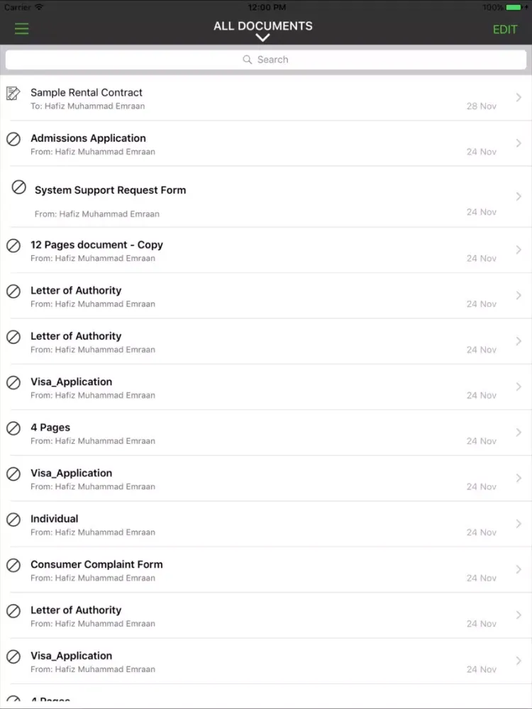Screenshot di SHub772app iPad 