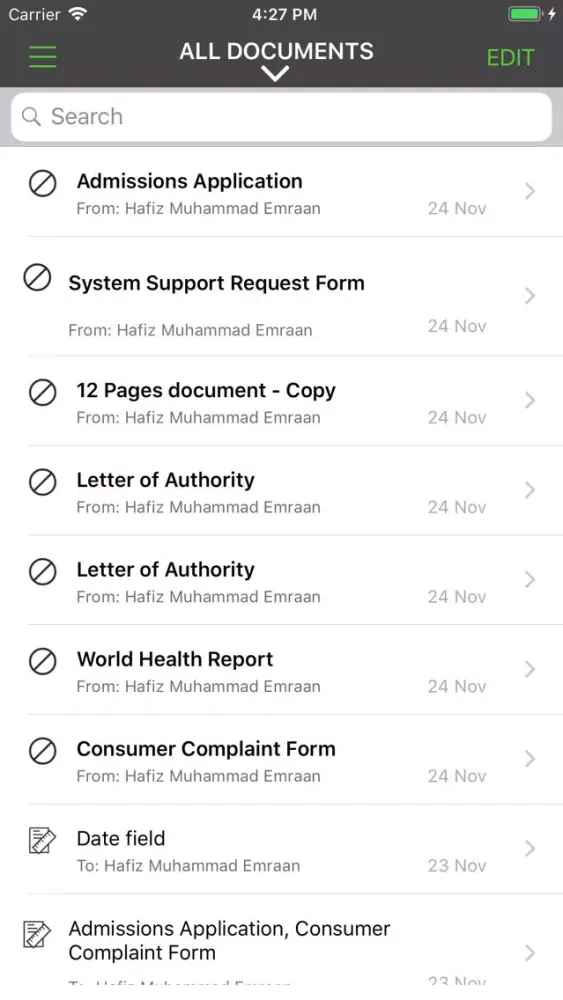 Screenshot di SHub772app