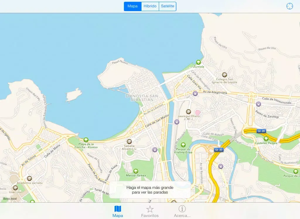 ภาพหน้าจอของ UrbanStep Donostia iPad 