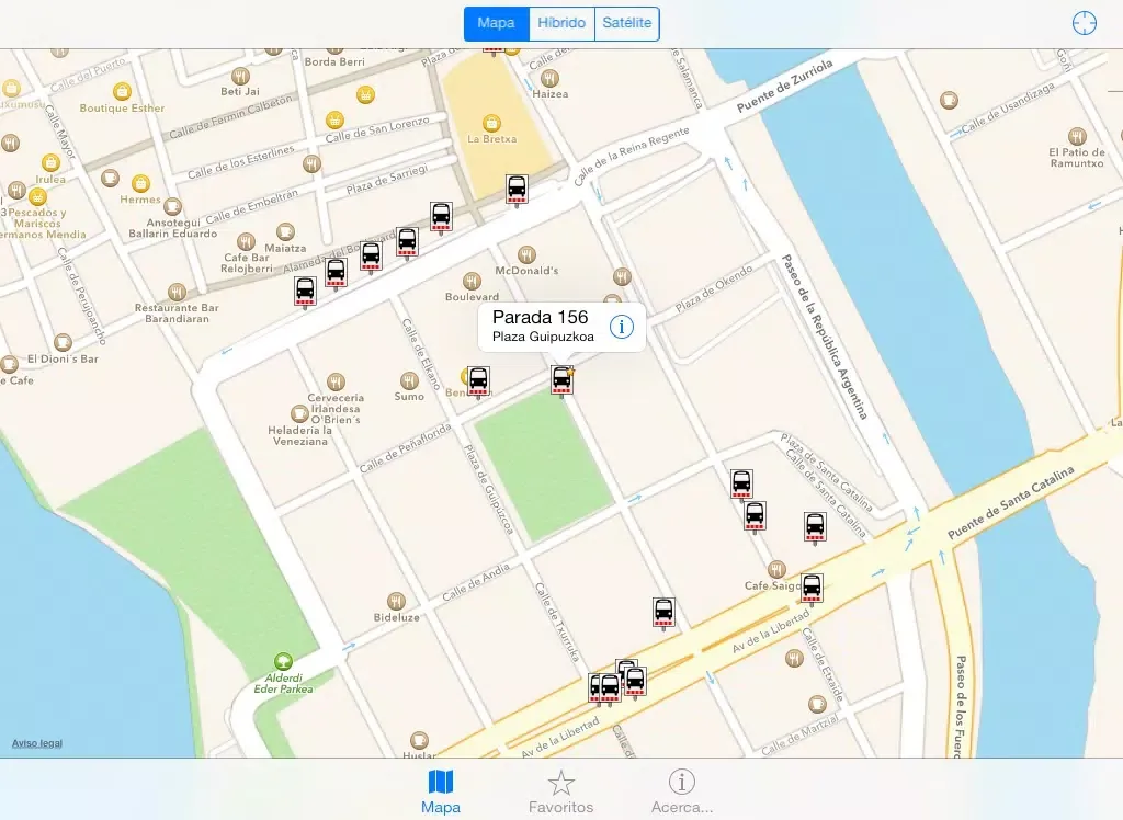 ภาพหน้าจอของ UrbanStep Donostia iPad 
