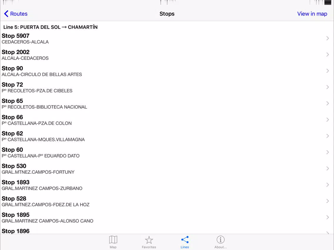 Capturas de tela do UrbanStep Madrid iPad 