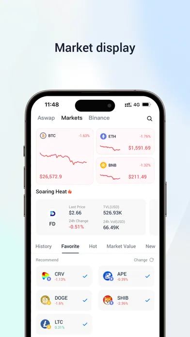 Captures d'écran de AScoin Wallet: Crypto & BTC