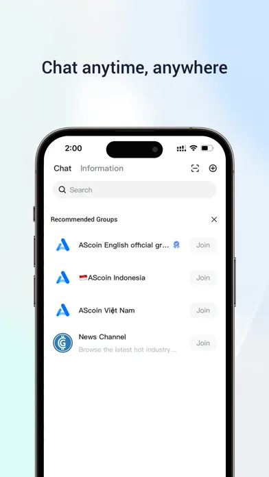 Captures d'écran de AScoin Wallet: Crypto & BTC