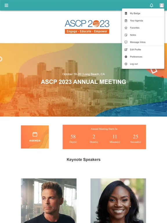 ASCP 2023 Annual Meeting iPad 應用截圖