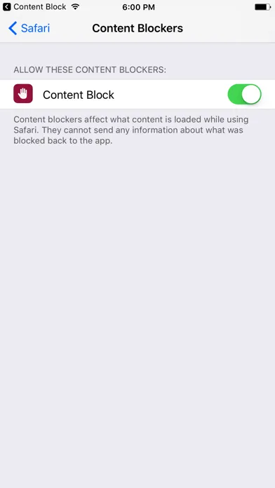 Browser Content Blocking سکرین شاٹس