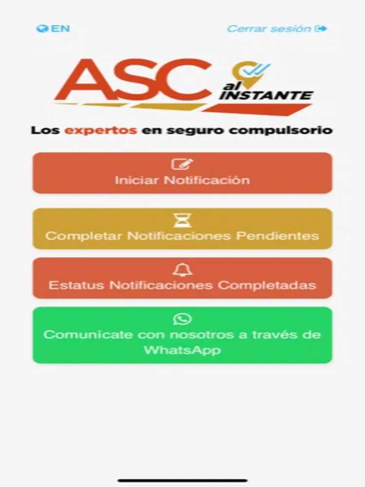 Tangkapan layar ASC Tu Compulsorio iPad 