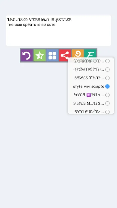 Text Styles スクリーンショット