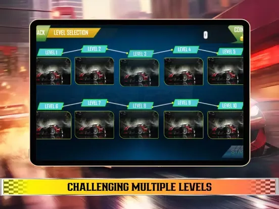Capturas de tela do Supercars Speed Race iPad 