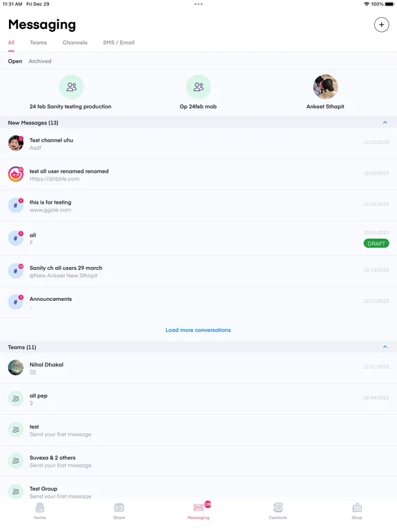 Tangkapan layar ASEA Global iPad 