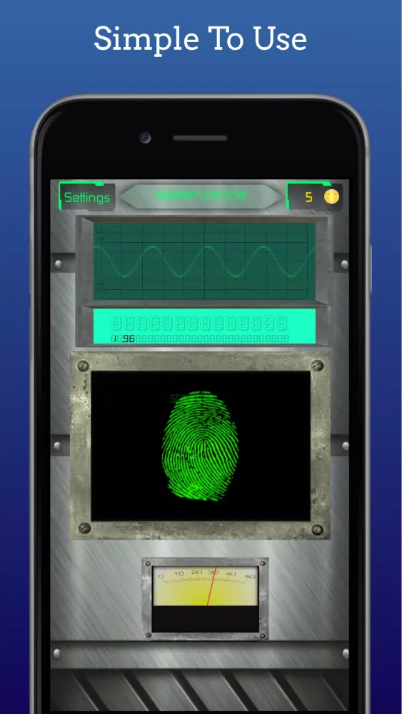 Capturas de pantalla de Real Fingerprint Lie Detector