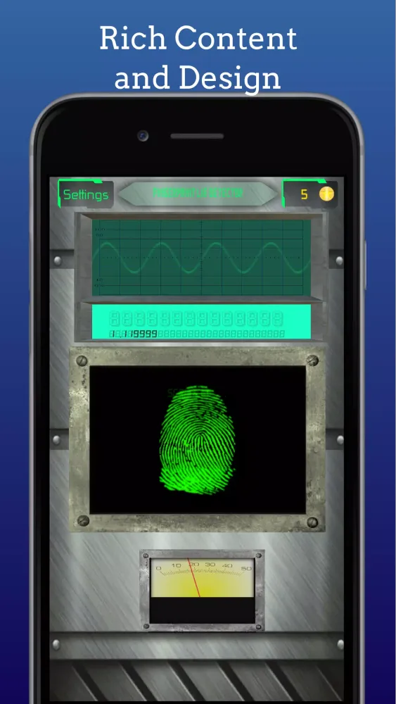 Capturas de pantalla de Real Fingerprint Lie Detector