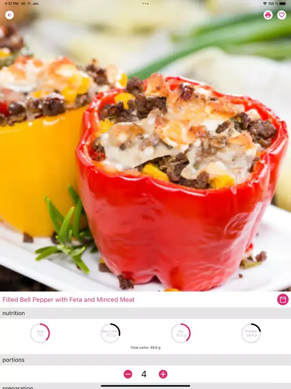 Keto Diet Recipes & Low Carb iPad  스크린샷