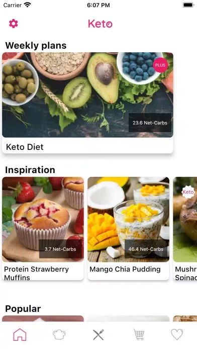 Keto Diet Recipes & Low Carb 스크린샷