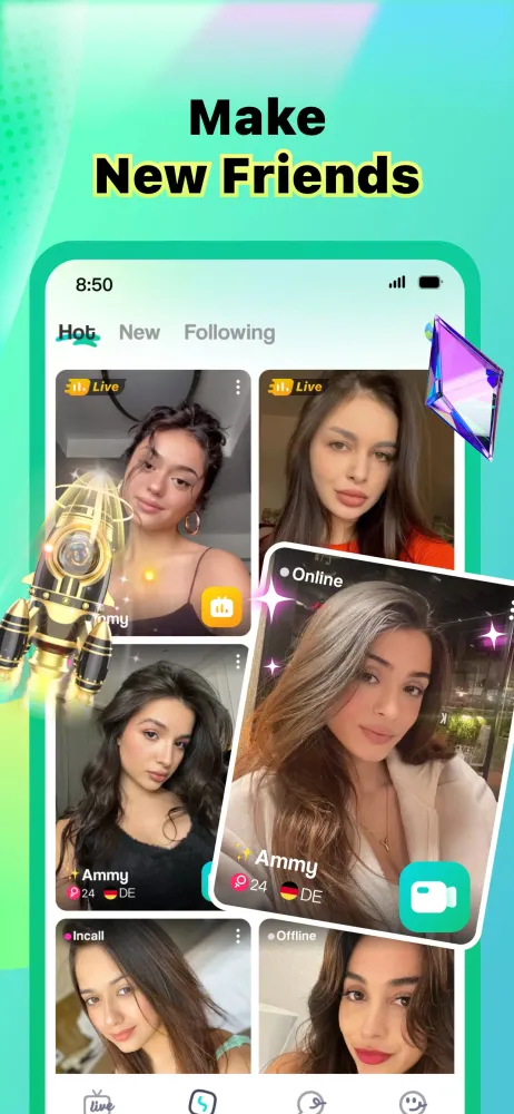 Wigo - Live Video Chat应用截图