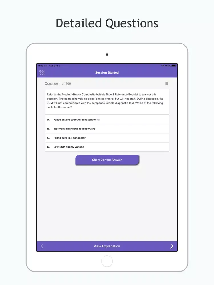 ASE L2 Test Prep iPad  स्क्रीनशॉट