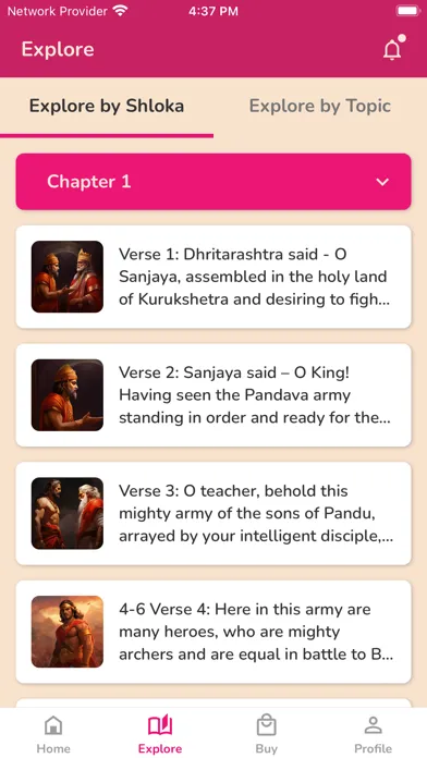 Captures d'écran de Bhagavad Gita For All!