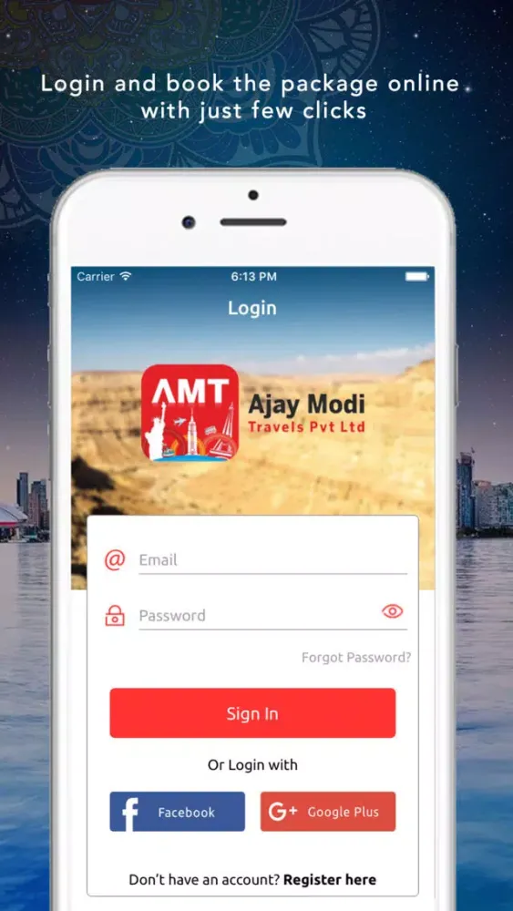 Zrzuty ekranu Ajay Modi Travels