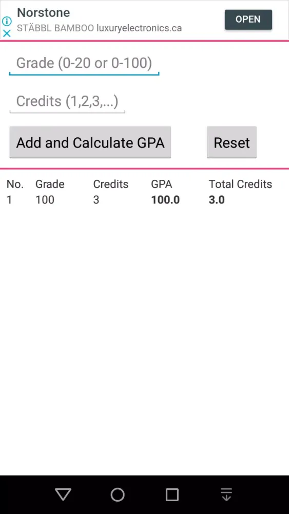 Tangkapan layar Free GPA Calculator