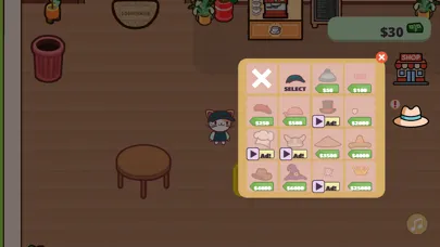 Capturas de tela do Cat Coffee Shop