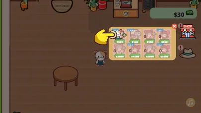 Capturas de tela do Cat Coffee Shop