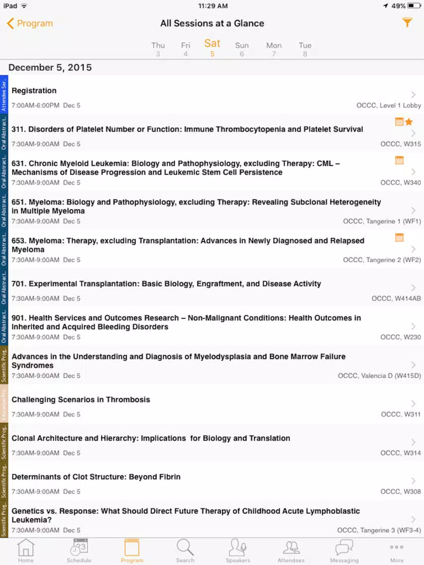 2015 ASH Annual Meeting & Expo iPad 应用截图