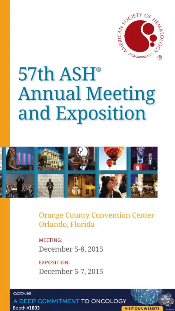 2015 ASH Annual Meeting & Expo স্ক্রিনশট