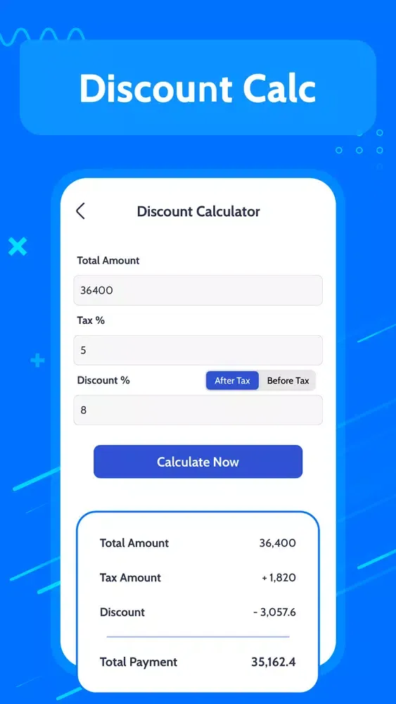 Capturas de tela do Bill Calculator Split,Discount