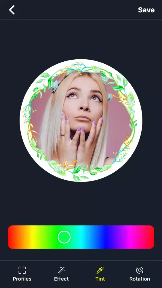 Tangkapan skrin Insta Highlight Cover, Profile