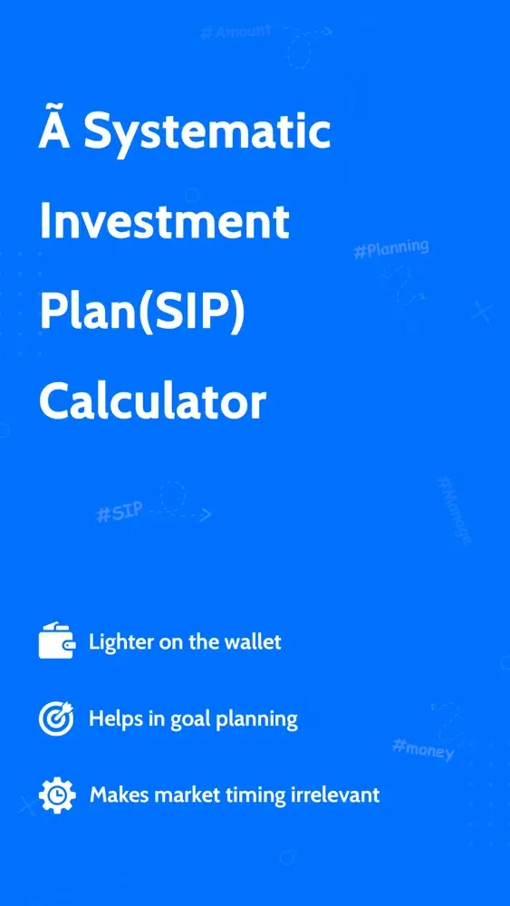 SIP Calculator Finance Planner Screenshots