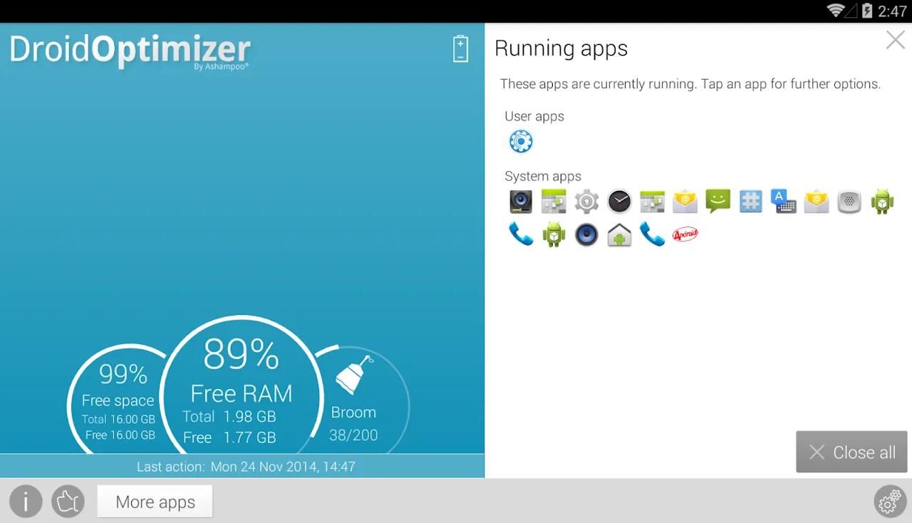Droid Optimizer Screenshots