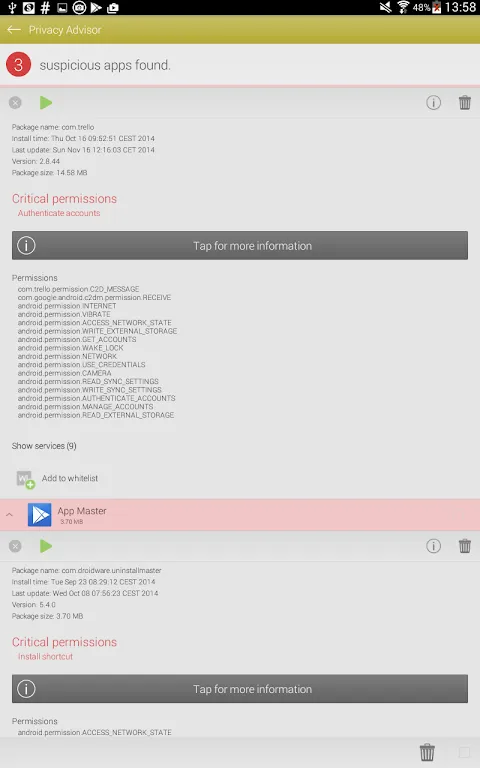 Droid Optimizer Screenshots