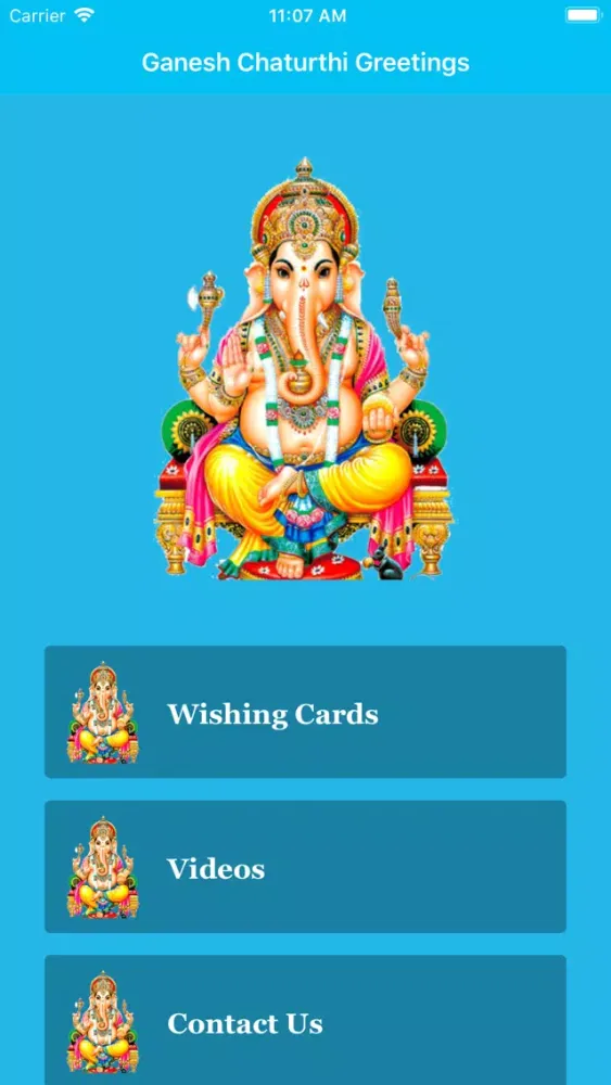 Ganesh Chaturthi Greeting Card Screenshots