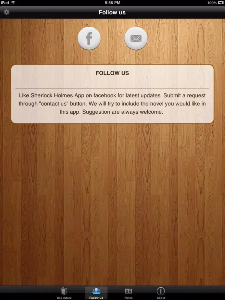 Tangkapan layar Sherlock Holmes Collection : All works iPad 