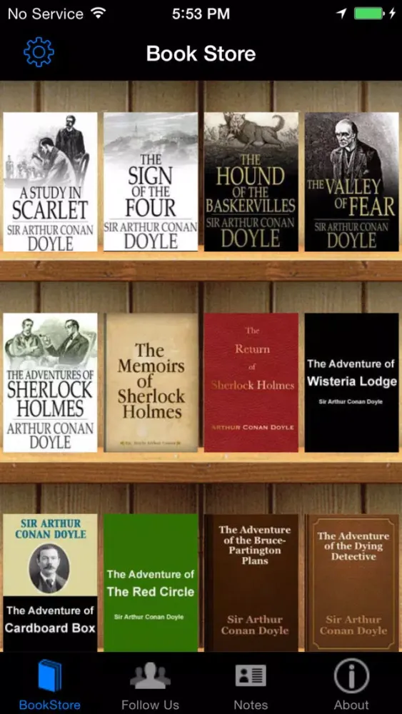Tangkapan layar Sherlock Holmes Collection : All works