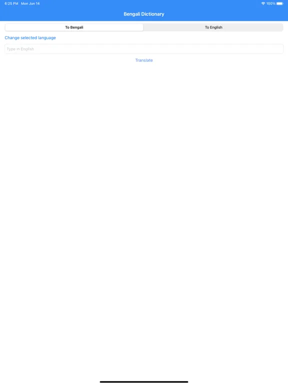 Capturas de tela do Bengali Dictionary Pro iPad 