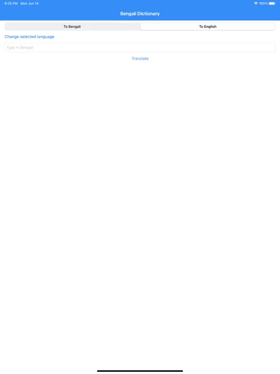 Capturas de tela do Bengali Dictionary Pro iPad 