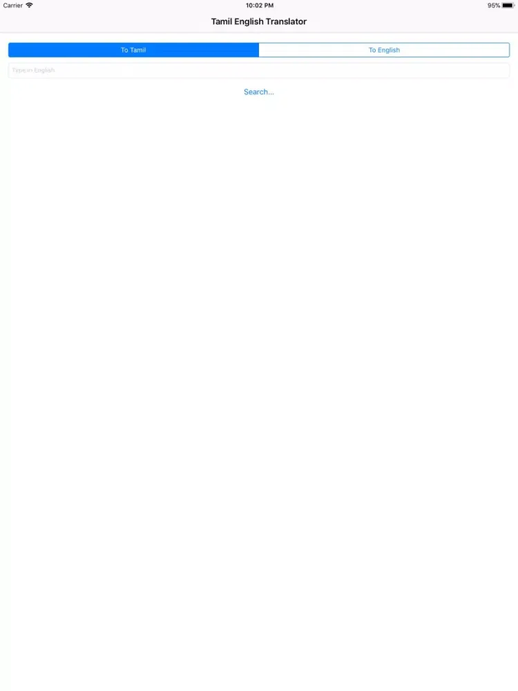 Tamil English Translator iPad  স্ক্রিনশট