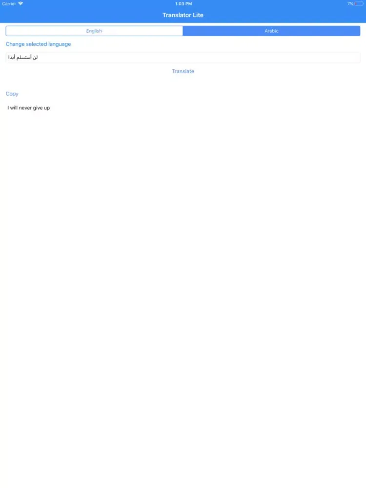 Translator Lite iPad  स्क्रीनशॉट