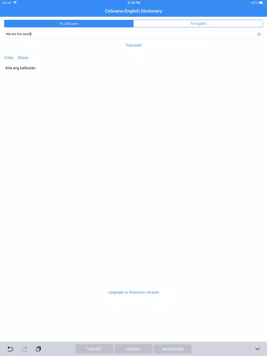 Cebuano English Dictionary iPad  Ekran Görüntüleri